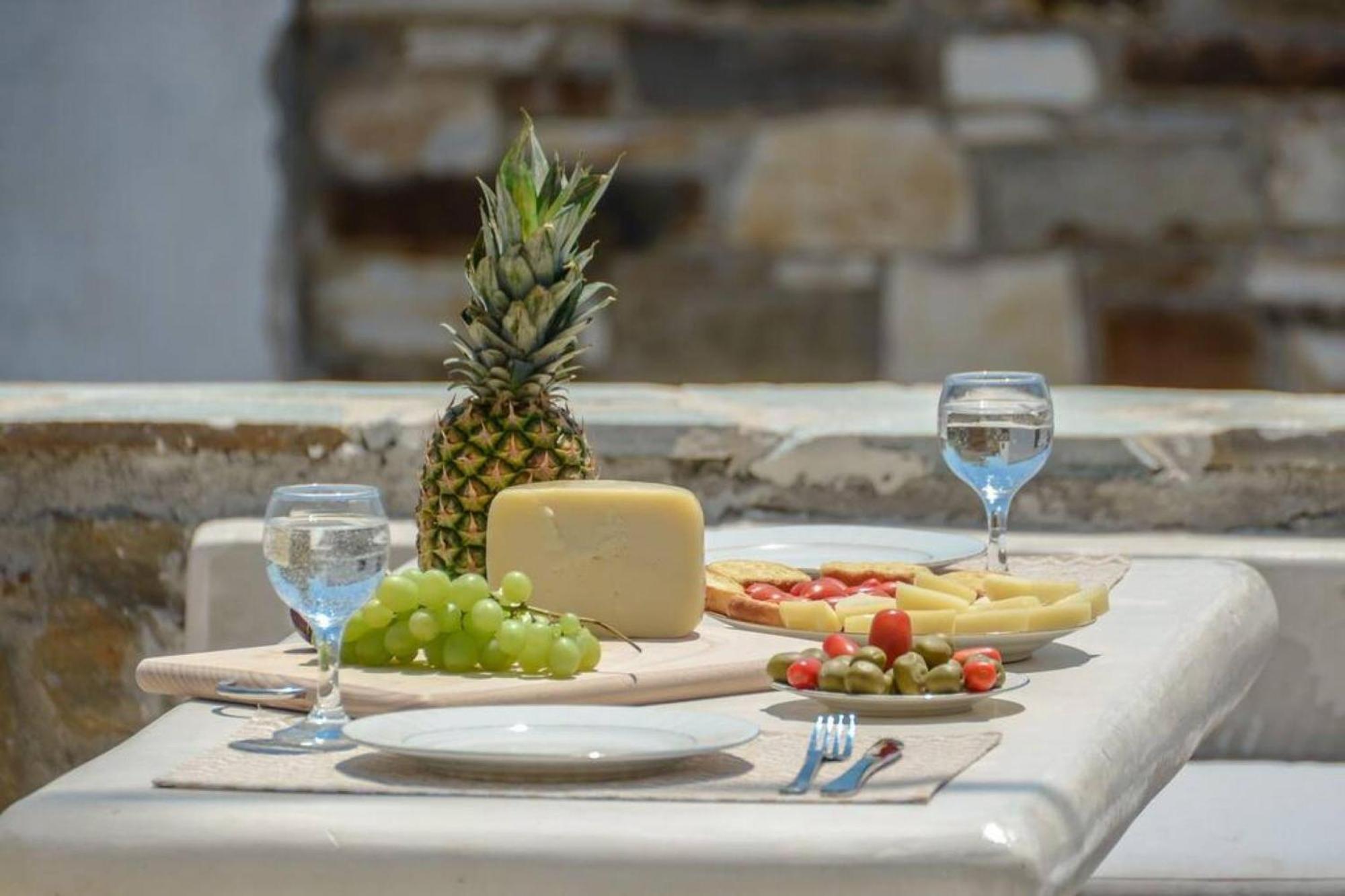 Villa Anthemion Naxos With Outdoor Jacuzzi Ano Sangrion Bagian luar foto