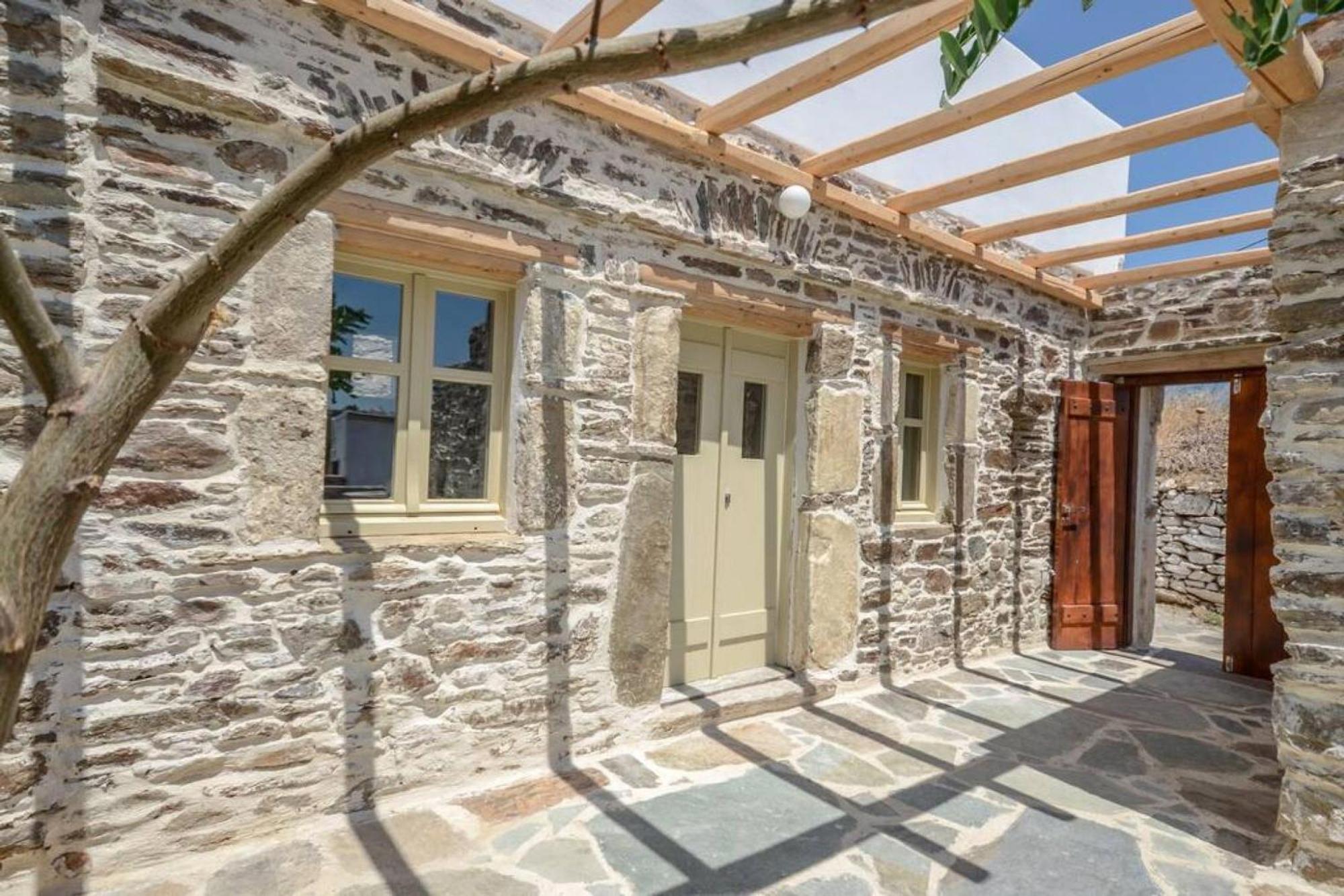 Villa Anthemion Naxos With Outdoor Jacuzzi Ano Sangrion Bagian luar foto