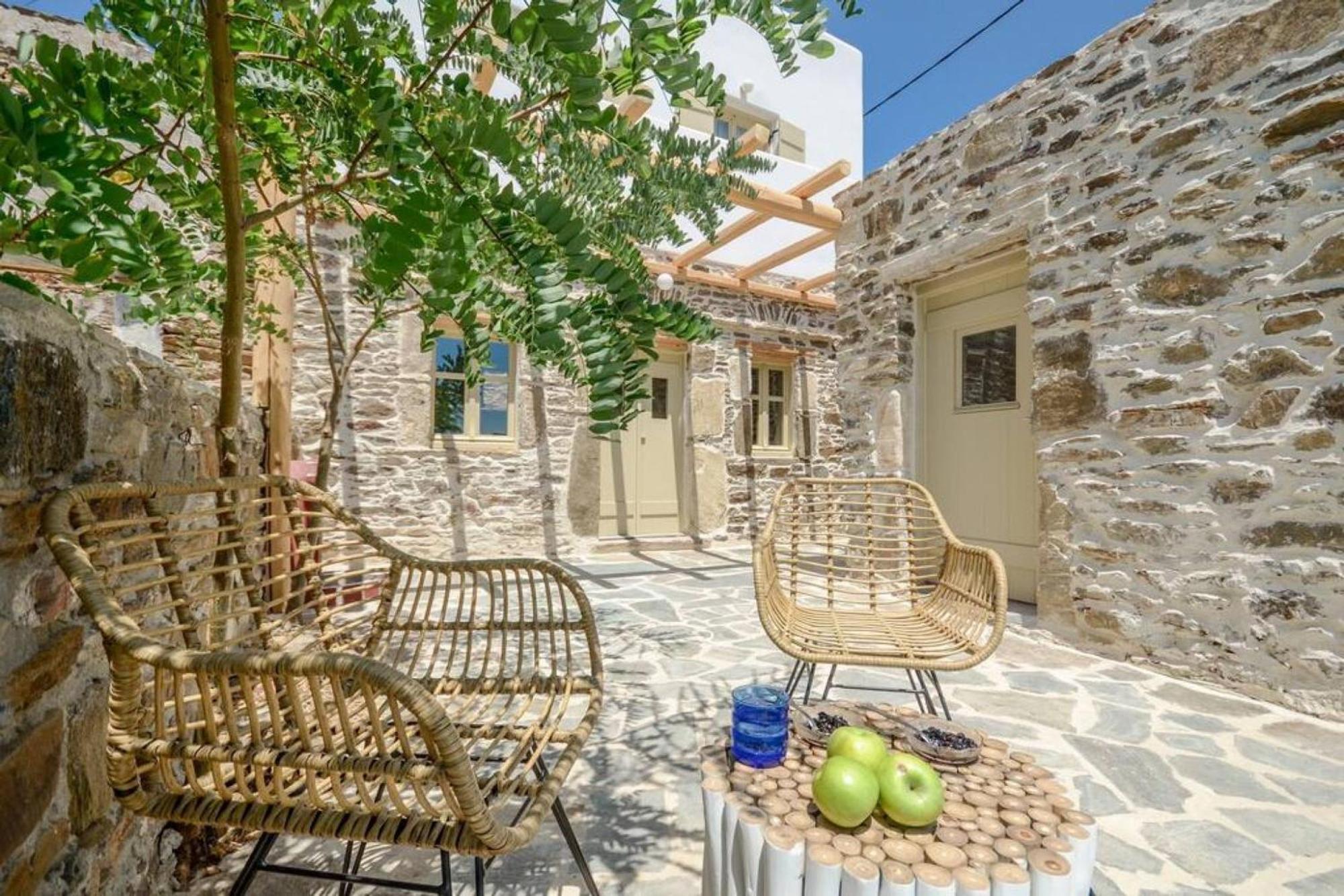 Villa Anthemion Naxos With Outdoor Jacuzzi Ano Sangrion Bagian luar foto